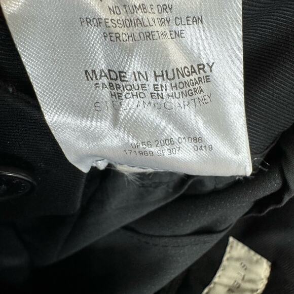 STELLA MCCARTNEY Pinstriped Cotton Blend Cuffed-Hem Cropped Pants EU 40 M - Picture 12 of 12